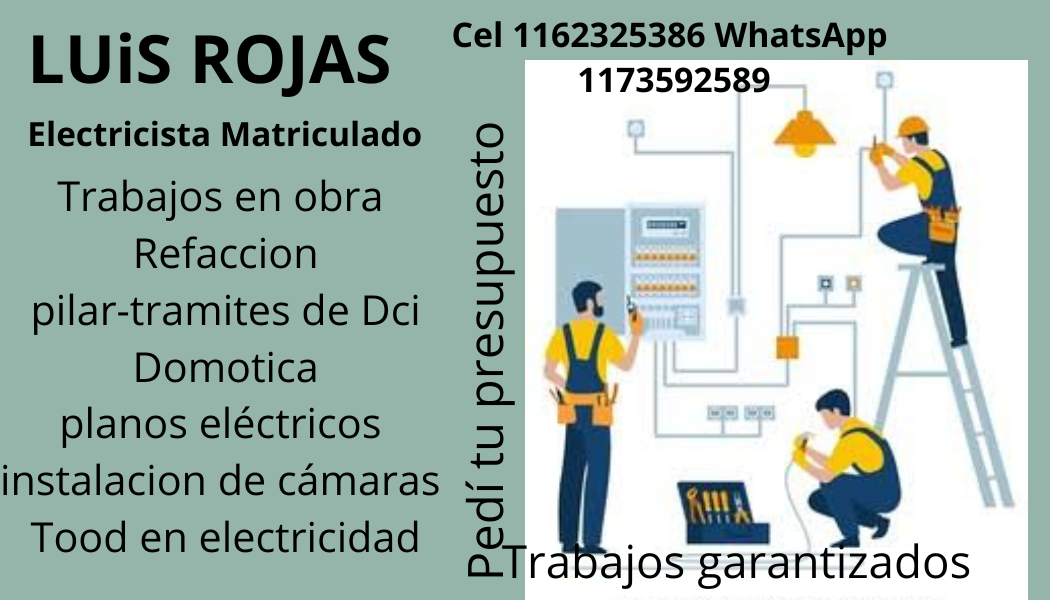Luis rojas electricista matriculado